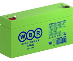WBR GP 632 / 6 вольт / 3,2 а/ч - фото 4588