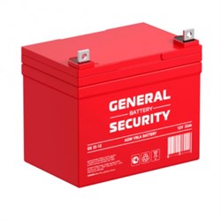 GENERAL SECURITY Аккумулятор General Security GS 33-12 (12В, 33Ач) AGM - фото 4932