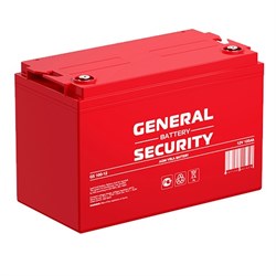 GENERAL SECURITY Аккумулятор General Security GS 100-12 (12В, 100Ач) AGM - фото 4934