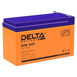 DELTA Аккумулятор Delta DTM 1207 (12В, 7Ач) AGM - фото 5015