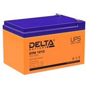 DELTA Аккумулятор Delta DTM 1212 (12В, 12Ач) AGM